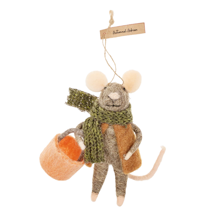 Autumnal Adrian Mouse Ornament