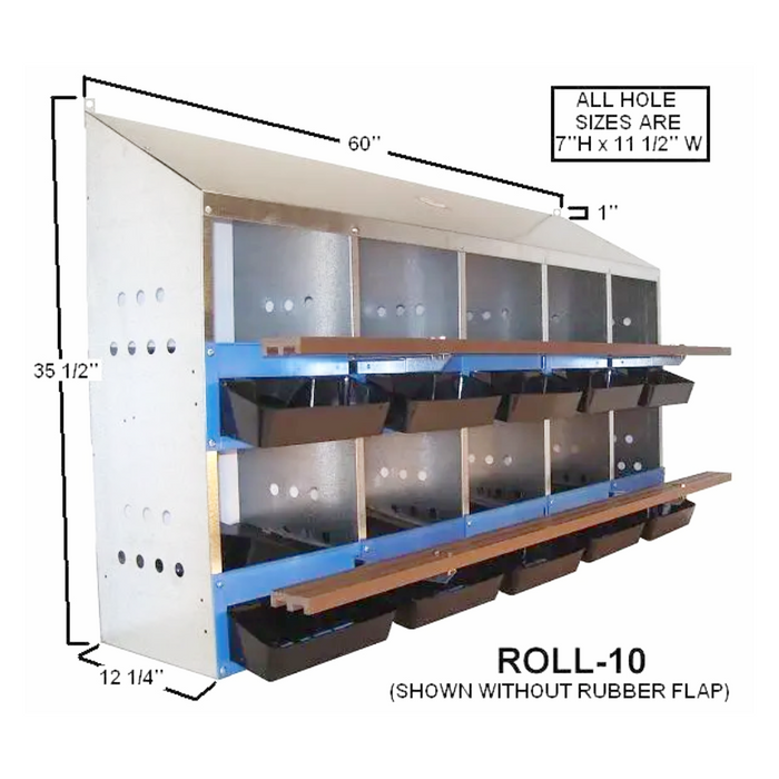 Laying Nest-10 Hole Front Rollout