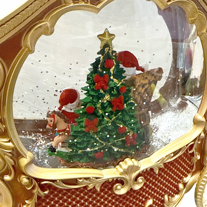 10.25" LED Old-Style Carriage Water Globe