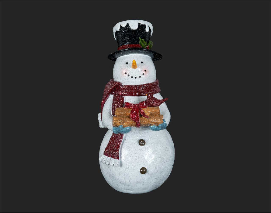 10" Snowman with Gifts Decor