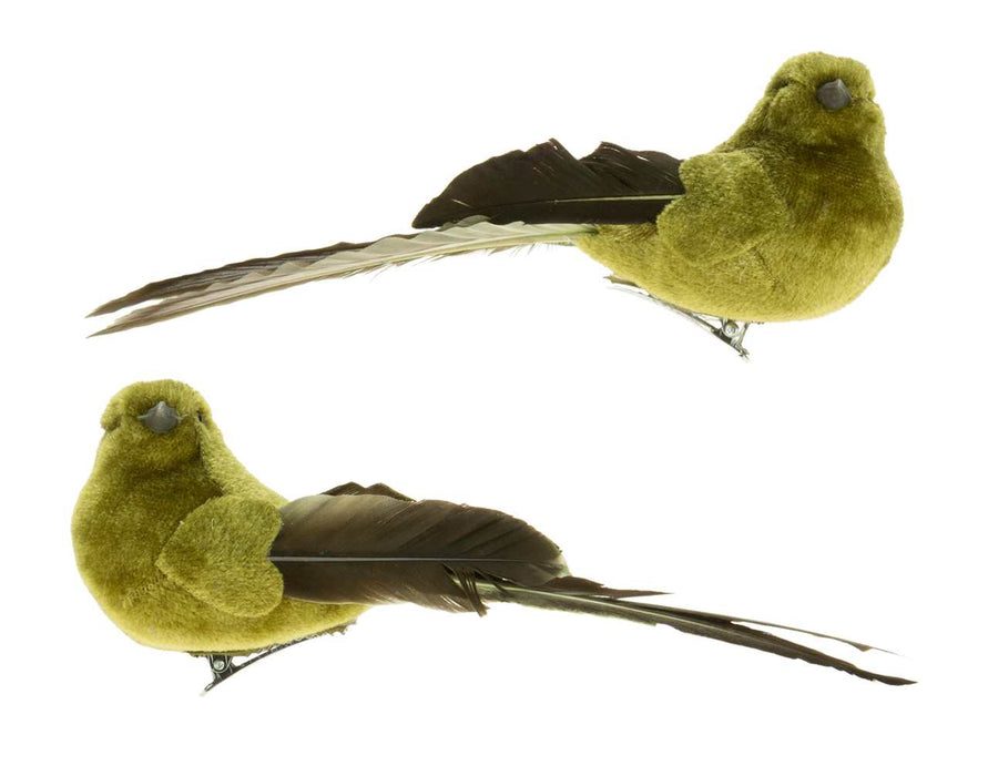6.5" Green Christmas Bird Ornament