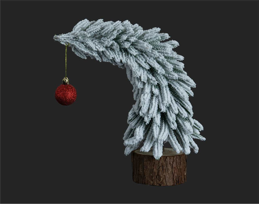 13" Bent Grinch Christmas Tree