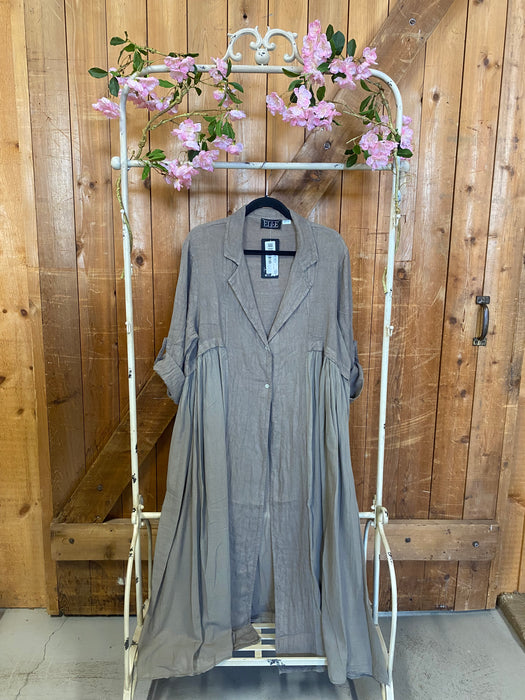 Taupe Long Smock