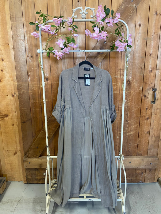 Taupe Long Smock