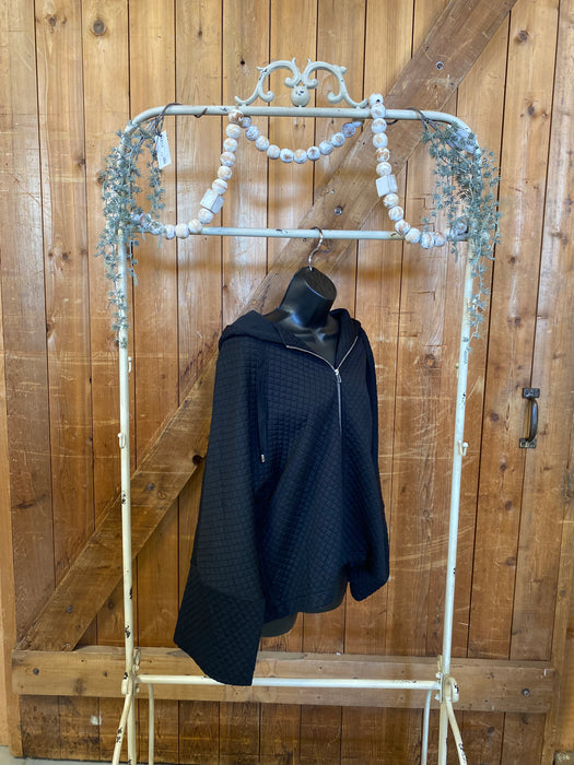 Textured Bell Sleeve Hoodie