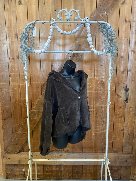 Corduroy Jacket - Chocolate