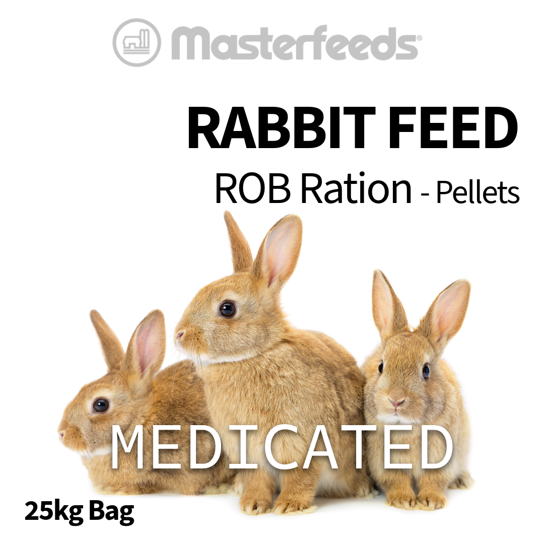Rabbit ROB Ration Pellets - 25kg (Medicated) — Berry Hill