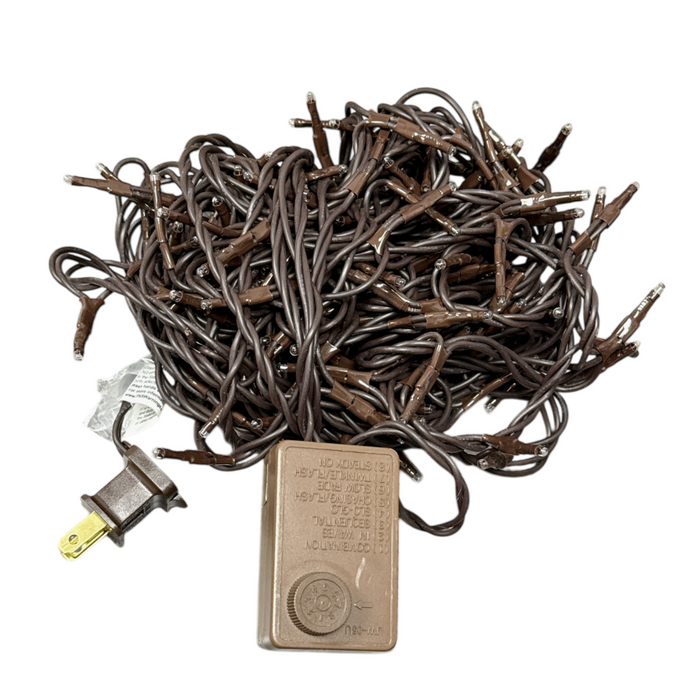 Twinkle Lights with  Brown Cord - 140 Lights