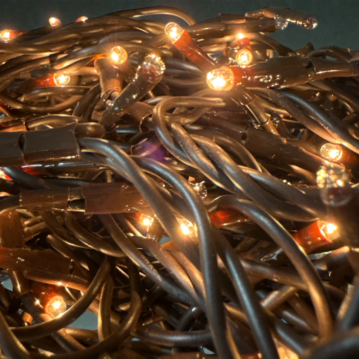 Twinkle Lights with  Brown Cord - 140 Lights