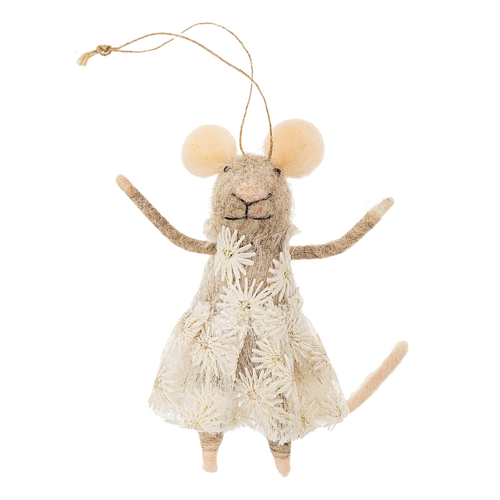 Miss Daisy Mouse Ornament