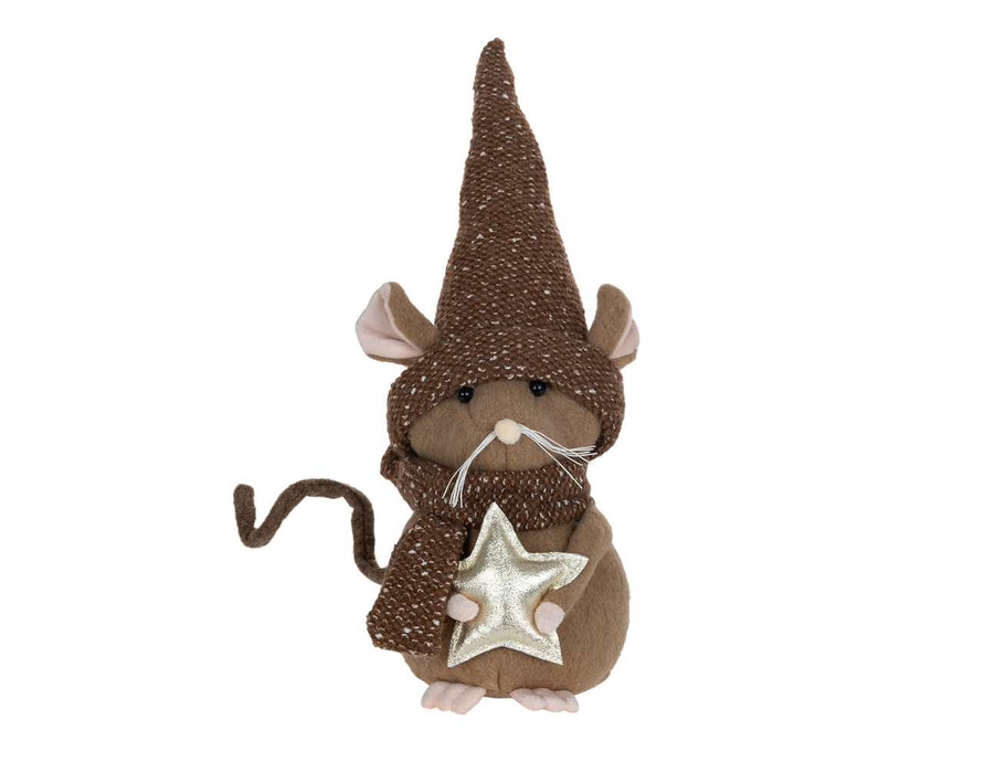 15.5" Christmas Mouse Statue