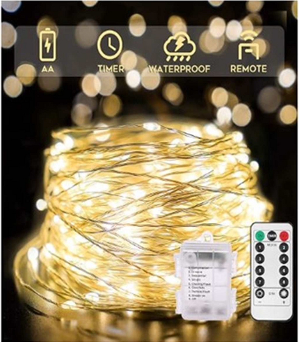 LED Warm White String Lights - 200 Lights