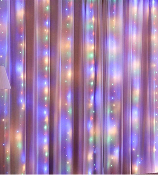 LED Multi Colour Curtain Lights