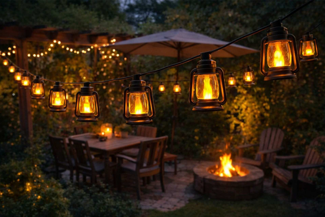 Retro Lantern LED String Lights
