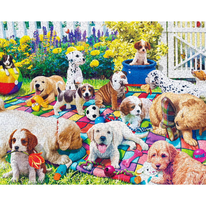 Playful Pups - 1000 Piece Puzzle