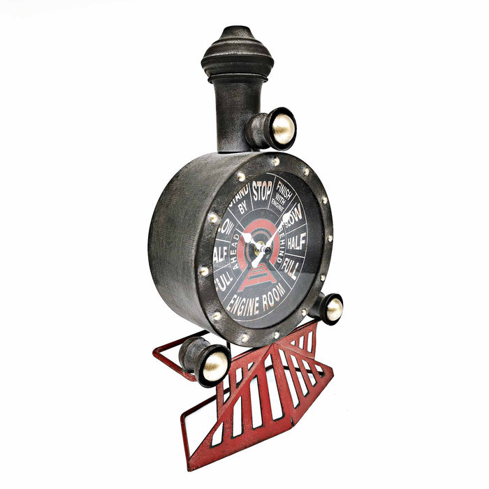 Distressed Locomotive Table Clock