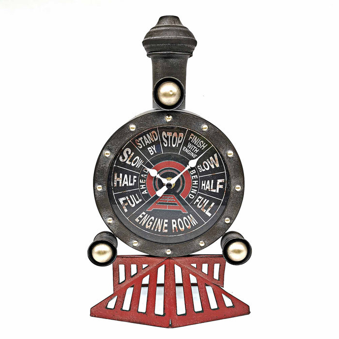 Distressed Locomotive Table Clock