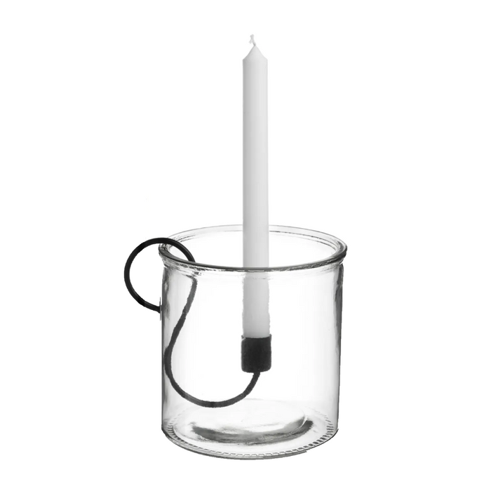 Small Glass /Metal Candle Holder