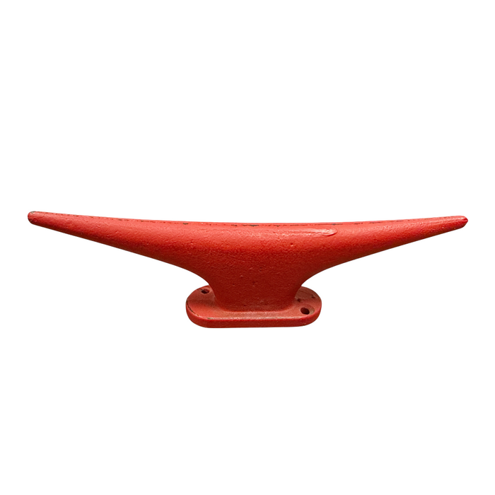 7.25" Red Cast Iron Boat Cleat Wall Hook