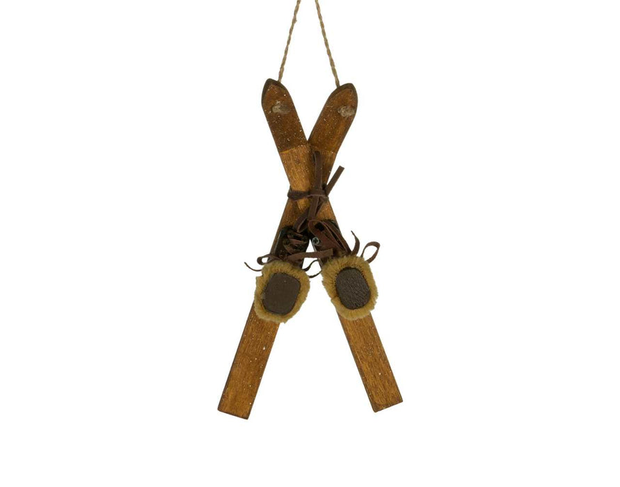 11" Vintage Skis Ornament