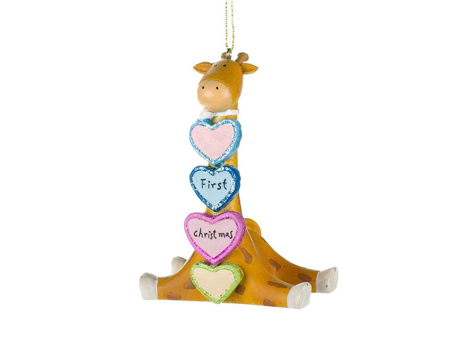 4" Baby's First Christmas Giraffe Ornament