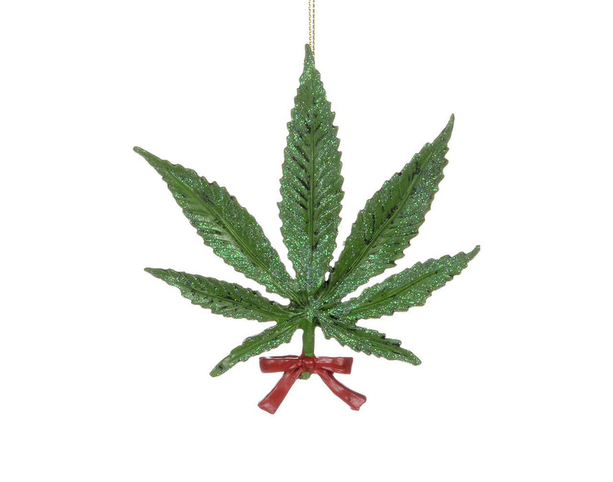 5.25" cannabis Leaf Ornament