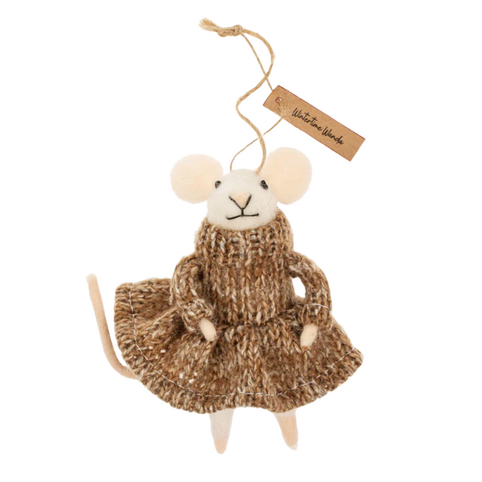 Wintertime Wanda Mouse Ornament