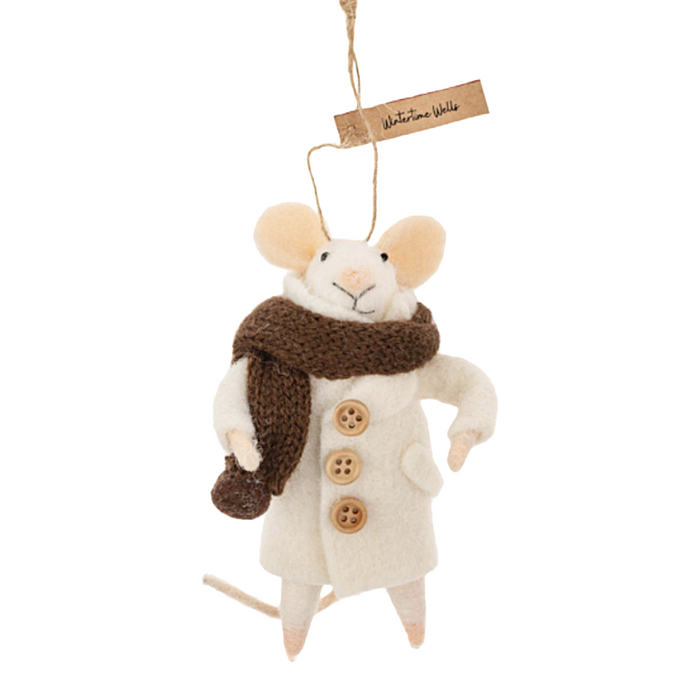 Wintertime Wells Mouse Ornament