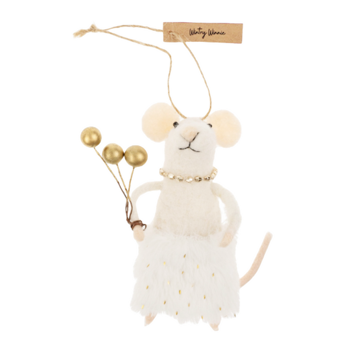 Wintry Winnie Mouse Ornament