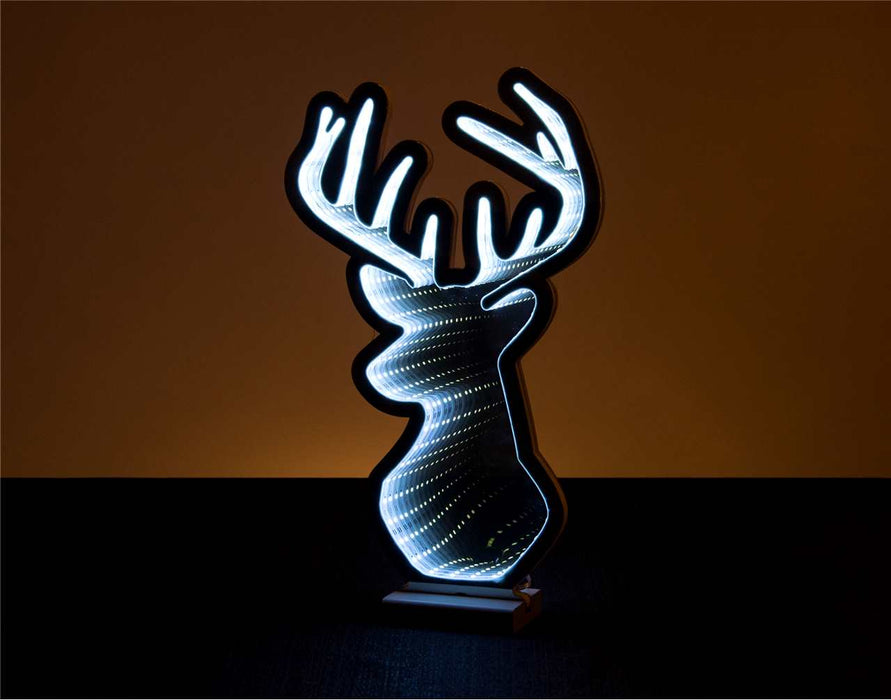 16" Reindeer Head Infinity Light