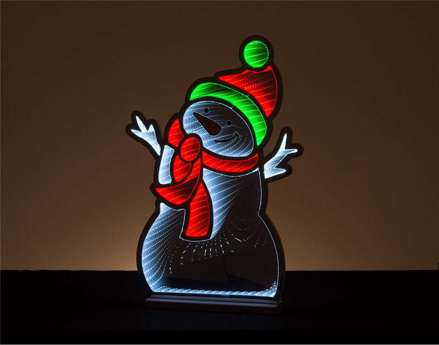24" Snowman Infinity Light
