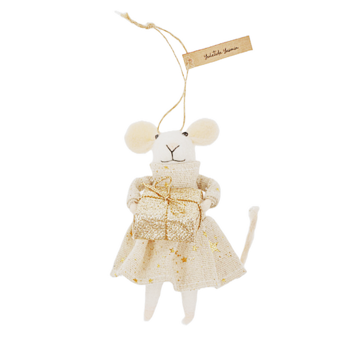 Yuletide Yasmin Mouse Ornament