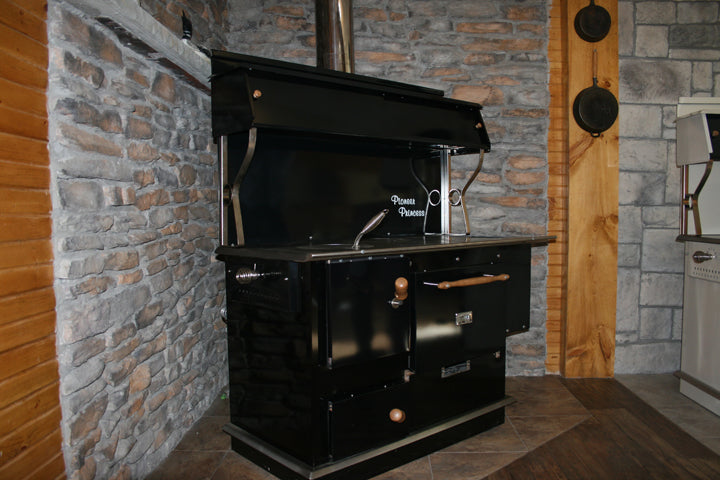 Pioneer Princess Wood Cookstove w/End Reservoir & Warming Closet