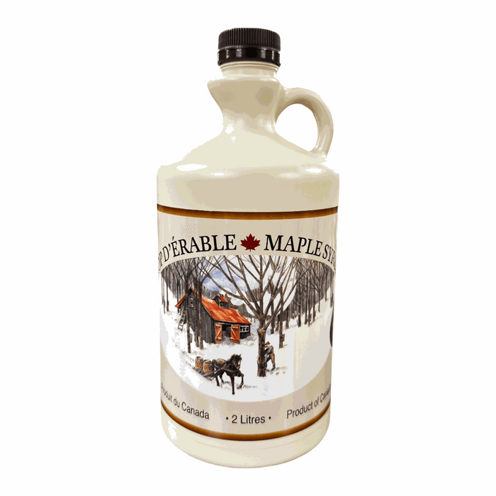 2 litre plastic maple syrup jug with cap for bottling and storage