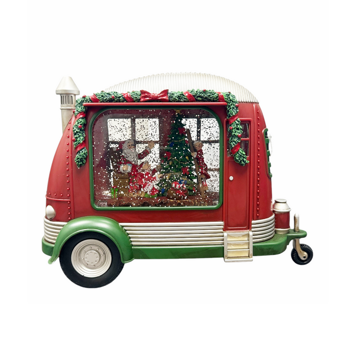 LED Christmas Camper Water Lantern