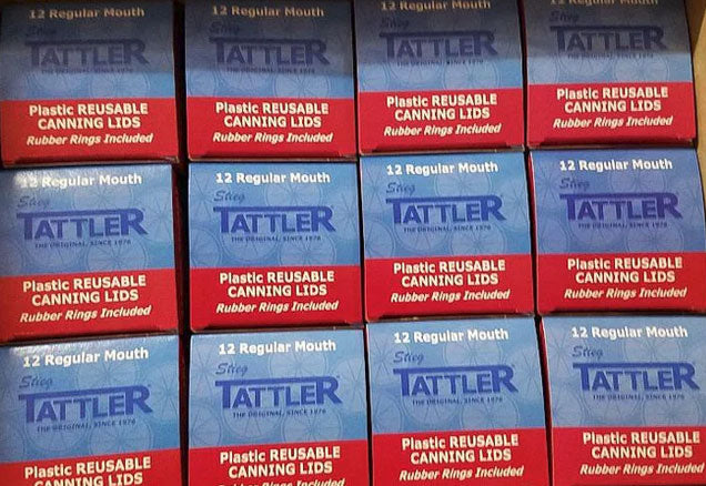 Tattler Re-Usable Canning Lids & Rings, 12 Dozen (144 pcs) Regular