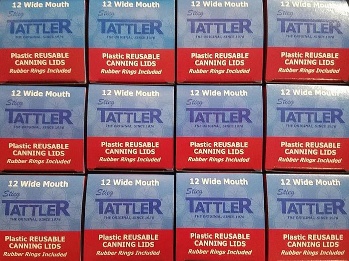 Tattler Re-Usable Canning Lids & Rings, 12 Dozen Wide (144pc)