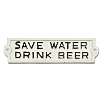 Sign - 'Save Water - Drink Beer' - Berry Hill - Country Living Products