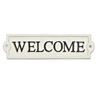 Welcome Cast Iron Wall Sign - Berry Hill - Country Living Products