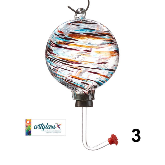 Glass Orb Hummingbird Feeder - Berry Hill - Country Living Products