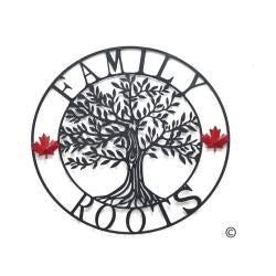 Metal Tree of Life Family Roots Wall Art - 28" - Berry Hill - Country Living Products