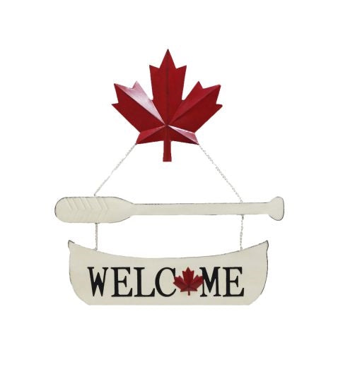 Canadian Canoe Welcome Sign - Berry Hill - Country Living Products
