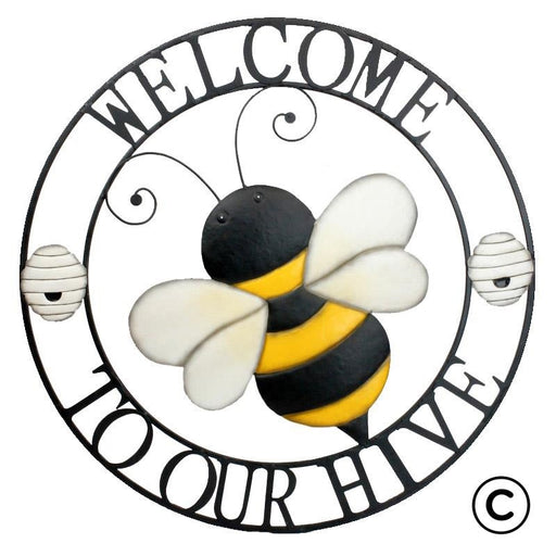 Welcome To Our Hive Wall Art - Berry Hill - Country Living Products