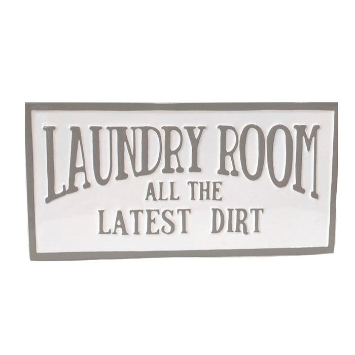 All The Dirt Laundry Sign - Enamelled Steel - Berry Hill - Country Living Products