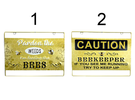 Metal Beekeeping Signs - 2 Assorted - Berry Hill - Country Living Products