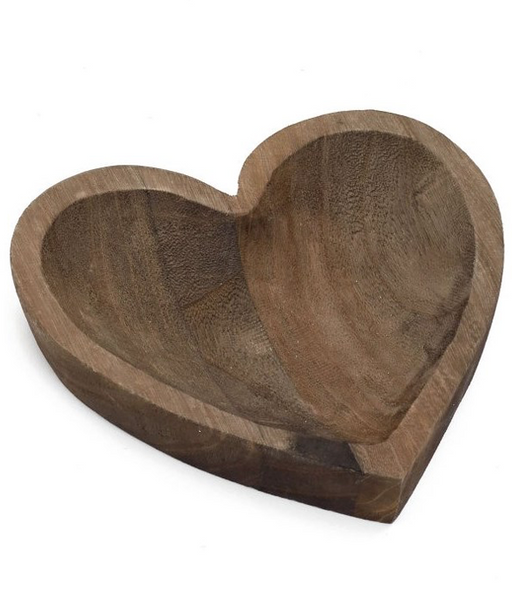 Decorative Wooden Heart Bowl - Berry Hill - Country Living Products