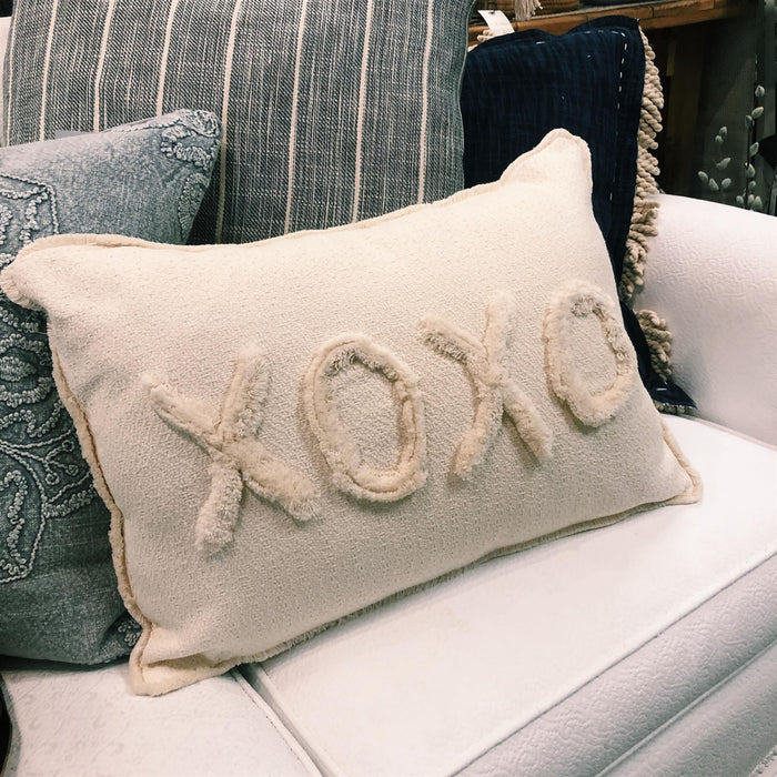 XOXO Ivory Pillow - Berry Hill - Country Living Products