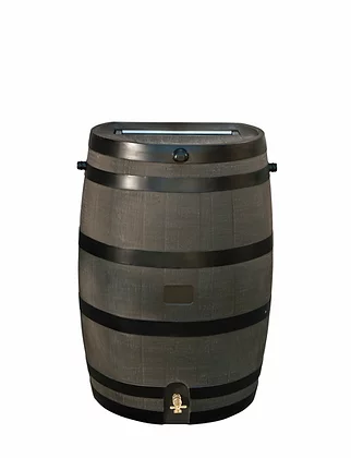 RTS Rain Barrel - Woodgrain with Brass Spigot - Berry Hill - Country Living Products