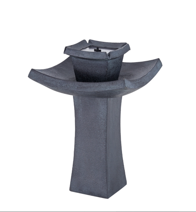 Mahayana Zen 2-Tier Solar Fountain - Berry Hill - Country Living Products