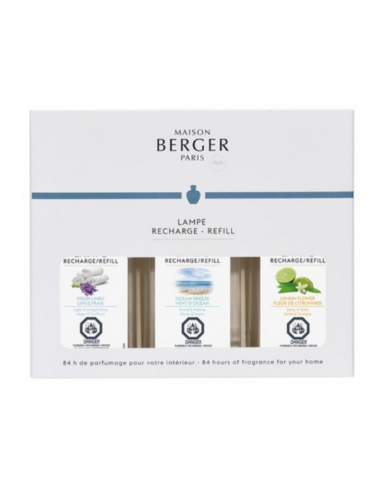 LAMPE BERGER - FRESH TRIOPACK REFILL - Berry Hill - Country Living Products